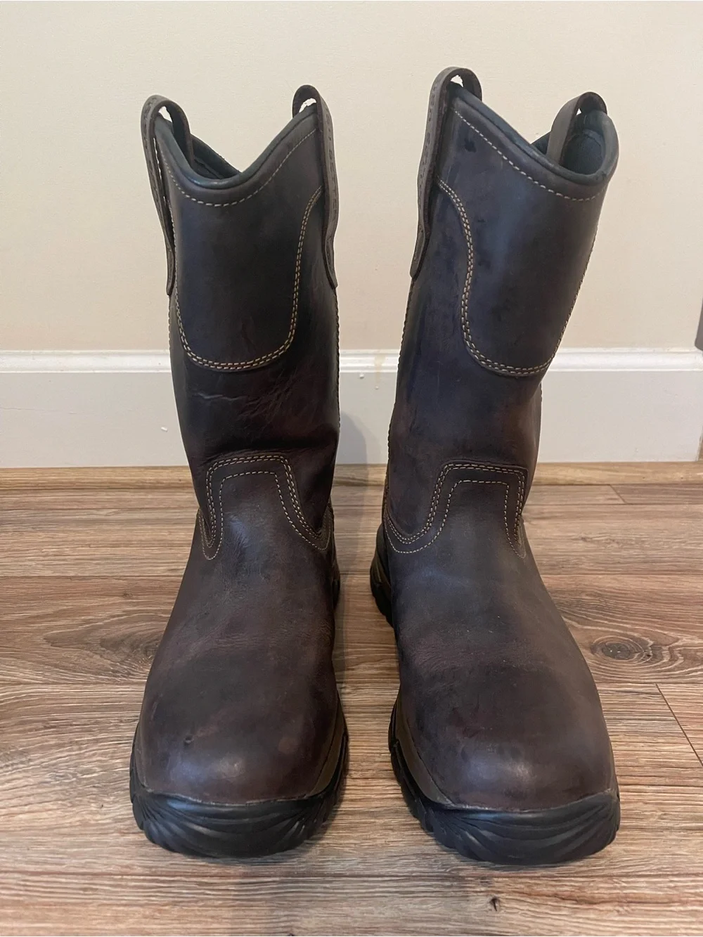 Red Wing Irish Setter Dark Brown Waterproof Pull-On Work Boots